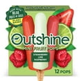 thumbnail image 1 of Outshine Strawberry, Lime, and Raspberry Frozen Mini Fruit Pops Variety Pack, Non-GMO, 12 Count, 1 of 14