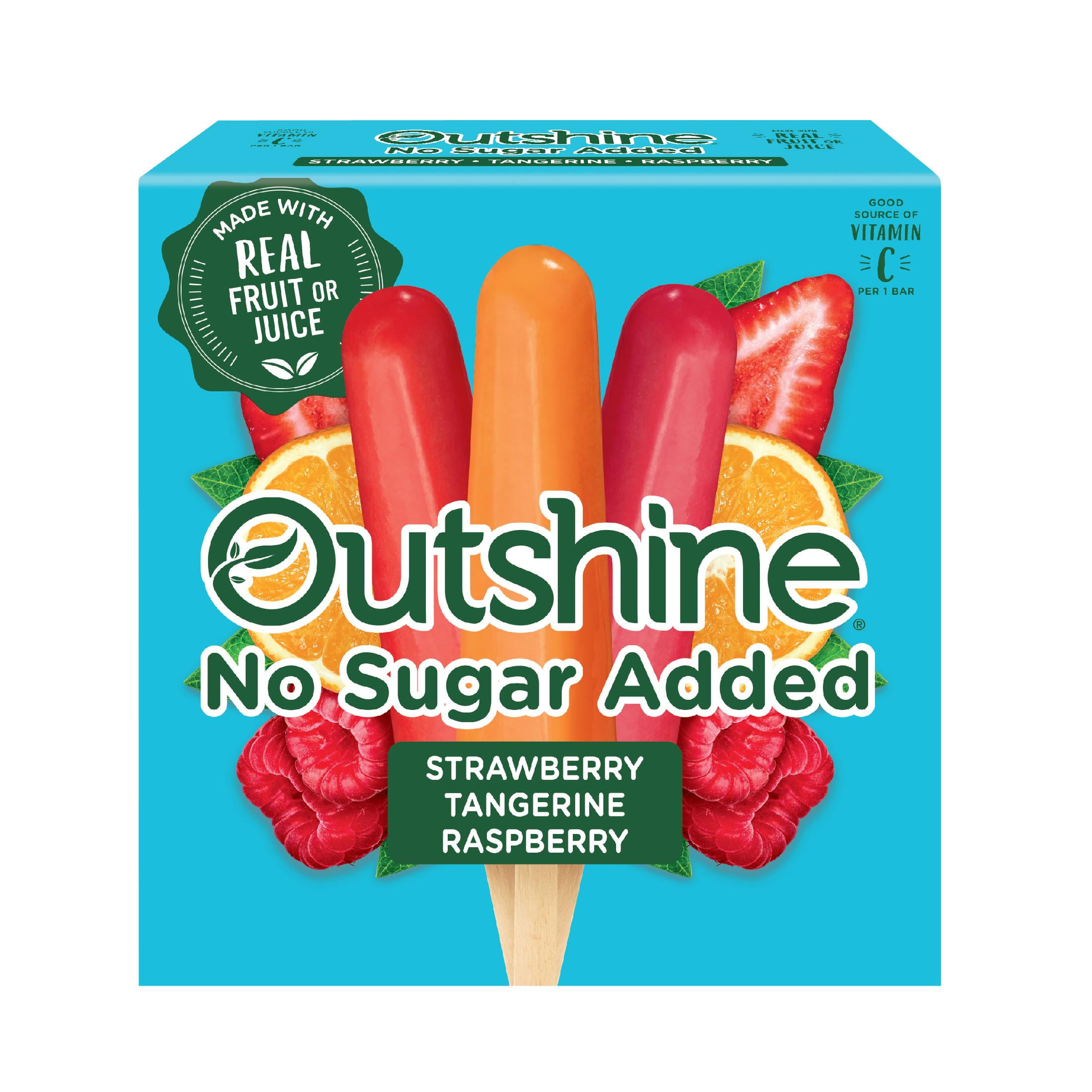 Outshine Strawberry, Tangerine and Raspberry Frozen Fruit Bars Variety