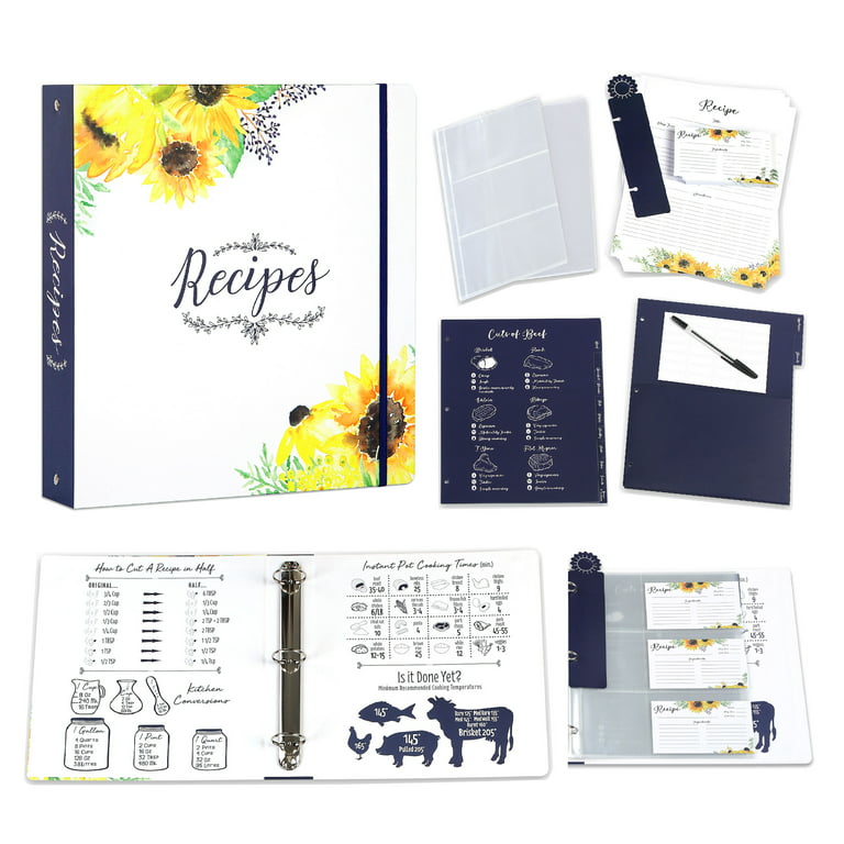 6 x9 Fresh Greens Hardcover Recipe Binder, Blank Recipe Binder to Write in  Your Own Recipes, Recipe Binder, Recipe Book Blank, Recipe Notebook,  Cookbook Binder, Recipe Journal, Blank Cookbook 
