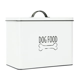 Metal dog cheap food dispenser