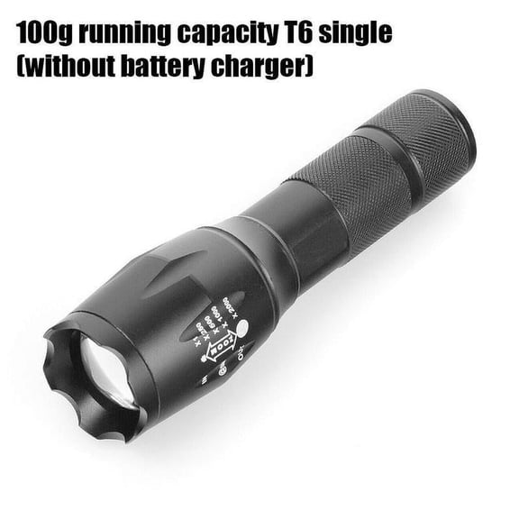 Outside 90000LM T6 LED Super Bright Zoom Flashlight Camping Torch Lamp X4U7