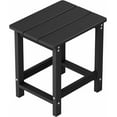 thumbnail image 1 of Outside Adirondack Square Side Table Weather Resistant Patio Table-Black, 1 of 7