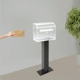 thumbnail image 1 of Outside Mailbox Post, for Installation on Concrete Slabs, Curbs, or Beside the Driveway, and More for Mounting Most Standard-Sized Post-Mounted Mailboxes, 1 of 10