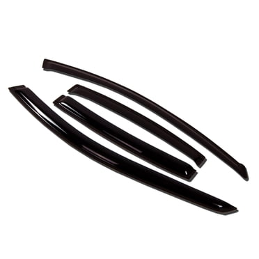 4pcs Out-Channel Visor Rain Guards For Chrysler 300 / 300C (2011-2016) – Dark Smoke Glossy