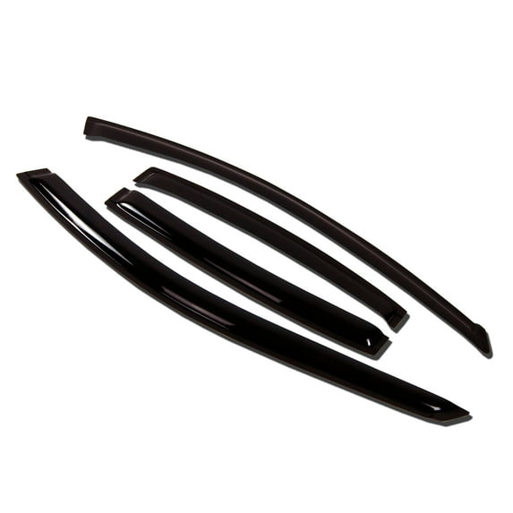 Outside Mount Car Window Rain Guards Compatible with Chrysler 300 300C 2011-2016 | Tape-On | Rain Shields Window Visor Window Deflectors | Dark Smoke, 4 Pcs Set, WV-767