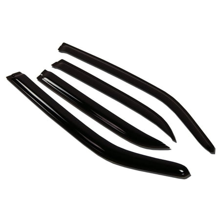 Outside Mount Car Window Rain Guards Compatible with Chrysler Concorde 1998-2004 | Tape-On | Rain Shields Window Visor Window Deflectors | Dark Smoke, 4 Pcs Set, WV-089