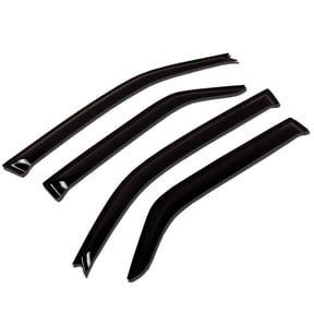 Outside Mount Car Window Rain Guards Compatible with Chrysler Town & Country 2008-2016 | Tape-On | Rain Shields Window Visor Window Deflectors | Dark Smoke, 4 Pcs Set, WV-104