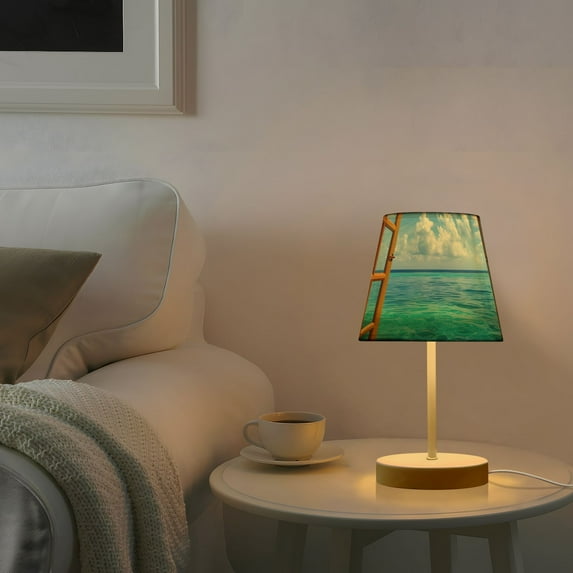 Outside The Window Desk Lamp 3 Color Modes LED Table Lamp Nightstand Reading Light for Bedroom Living Room