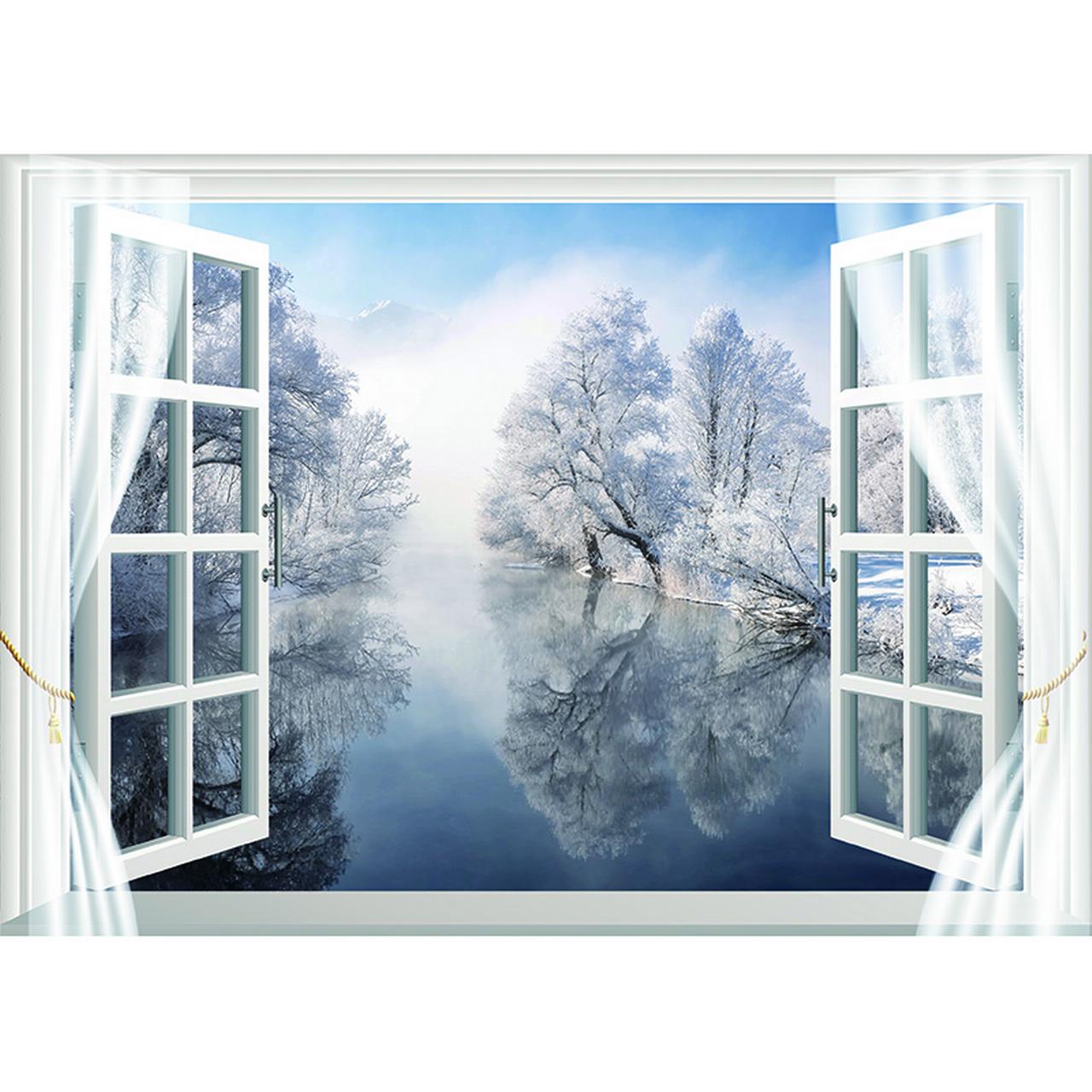 Outside Window Backdrop Outside The Window Natural Scenery Photography Background Indoor ...