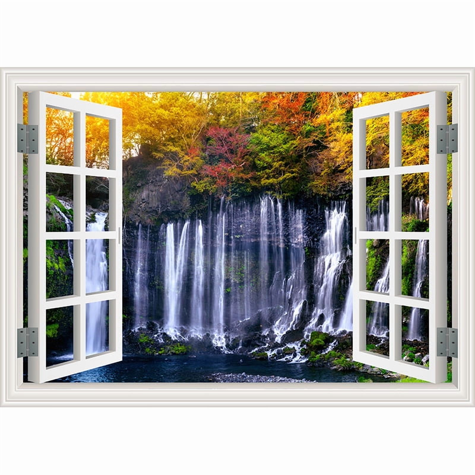 Outside Window Backdrop Outside The Window Natural Scenery Photography Background Indoor ...