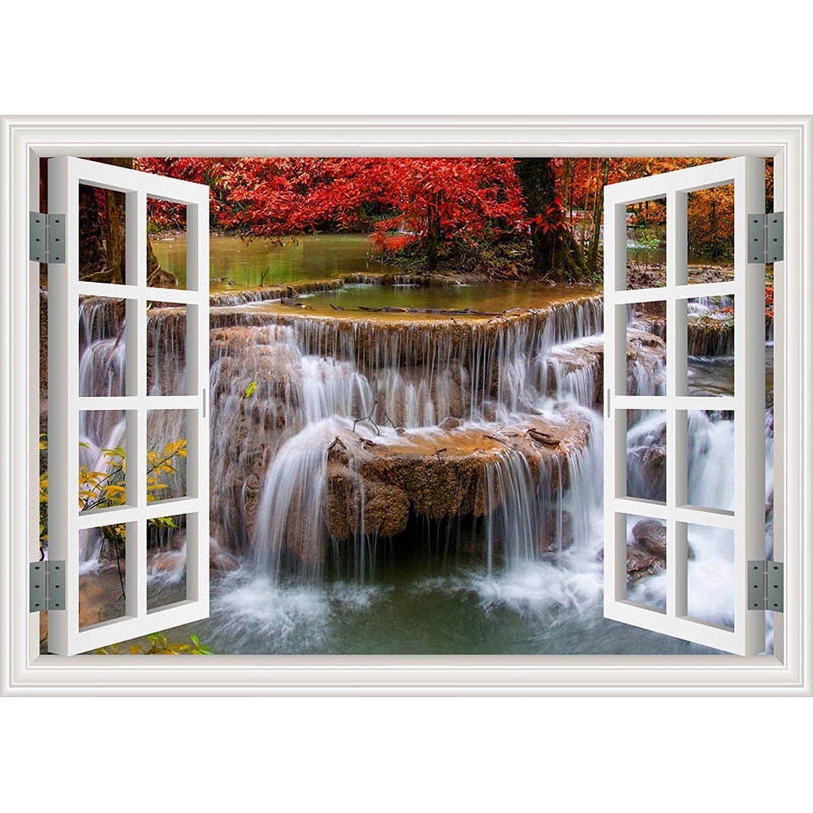 Outside Window Backdrop Outside The Window Natural Scenery Photography Background Indoor ...