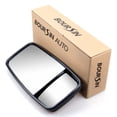 thumbnail image 1 of Outside View Door Mirror LH For ISUZU NPR HD NQR NRR GMC 3.0L 5.2L 6.0L 2008-2020 Driver Side (No Heated) Flat Mirror + Convex Mirror, 1 of 1
