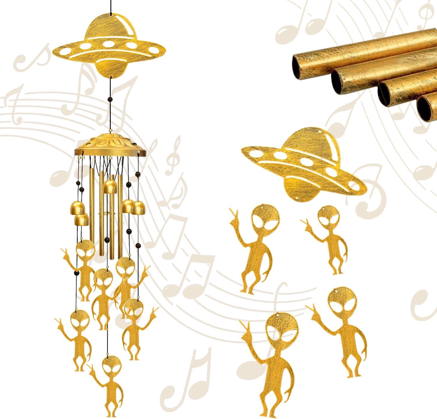 Outside   Windchimes Gifts for Men/Women/Dad/Grandpa Birthday Gift Memorial Gift Metal Wind Chime for Outdoor/Indoors Home, Porch, Yard Decor, Garden Decorations