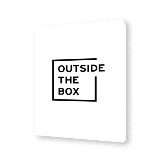 GENIE ART Outside The Box 12inx16in Gallery Wrap Canvas Painting for Living Room, Bed Room & Office