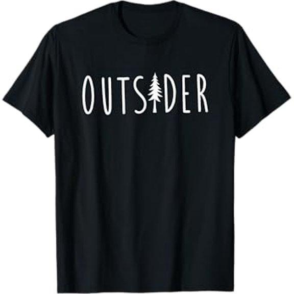 Outsider Pine Tree Nature Wilderness Adventure T-Shirt, Unisex T-Shirt