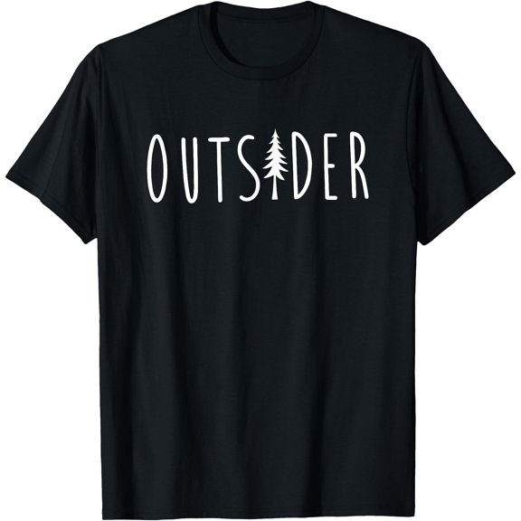 Outsider Pine Tree Nature Wilderness Adventure T-Shirt