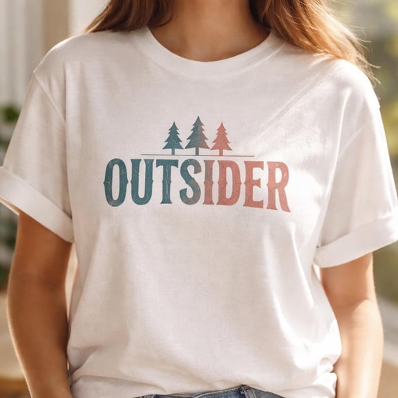 Outsider Shirt Vintage Nature Tee Retro Camping T Shirt Outdoor Adventure Graphic Tee Unisex Gift, Unisex T-Shirt