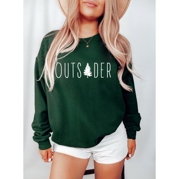 Outsider Sweatshirt, Outsider Life, Mountain Sweatshirt, Nature Shirt, Outdoor Enthusiast Sweatshirt, Trendy Outsider Tee, Hiking Shirt Sweatshirt All Size S-5XL