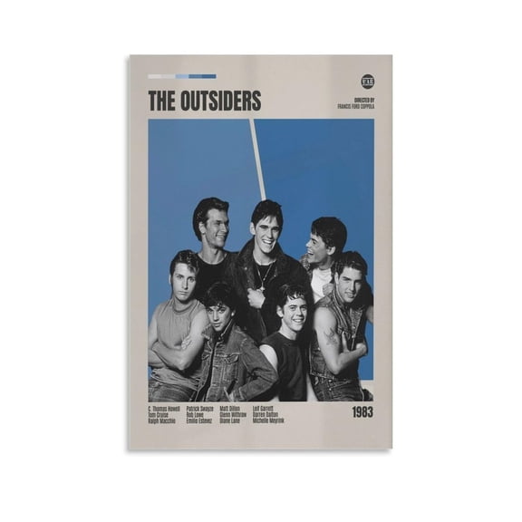 The Outsiders Classic Crime Movies Retro Poster Ralph Macchio Wall Art Picture Painting Poster Canvas Print Posters Artworks Bedroom Living Room Decor