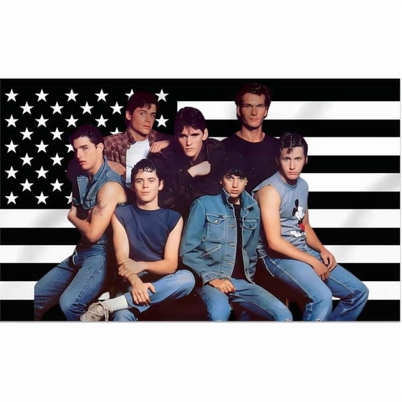 The Outsiders Decorative Flags for Indoor Outdoor, Pink flag tapestry.indoor outdoor banner/tapestry room decor/bedroom living room party decor/background decoration