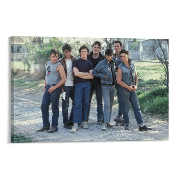 The Outsiders Poster Vintage Gangster Crime Movie Posters Print Photo Art Painting Canvas Poster Home Decorative Bedroom Modern Decor Posters Gifts 16x24inch(40x60cm)