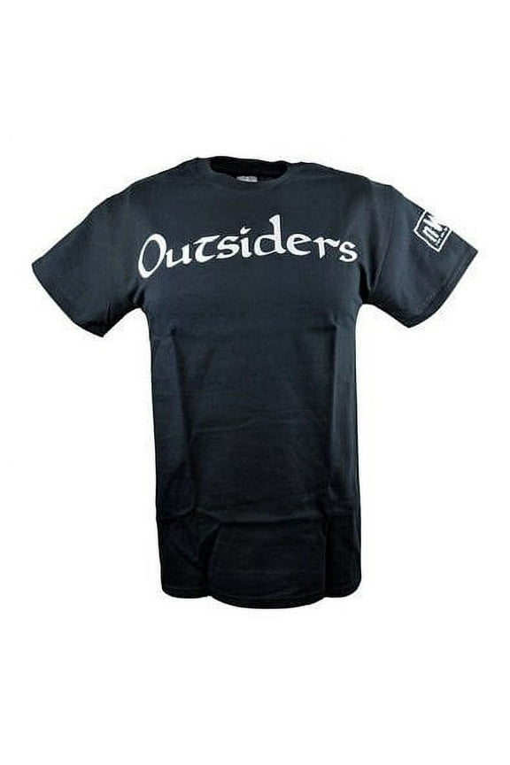 Outsiders nWo New World Order White Logo WCW Black T-shirt XL