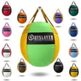 thumbnail image 1 of Outslayer 70lb Wrecking Ball Heavy Bag for Boxing, MMA, Muay Thai - Choose Custom Colors & Bottom D-Ring Option - USA Made (Light Green/Yellow without Bottom D-Ring, Filled), 1 of 5