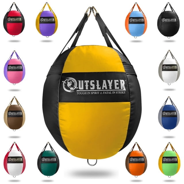 Outslayer 70lb Wrecking Ball Heavy Bag for Boxing, MMA, Muay Thai
