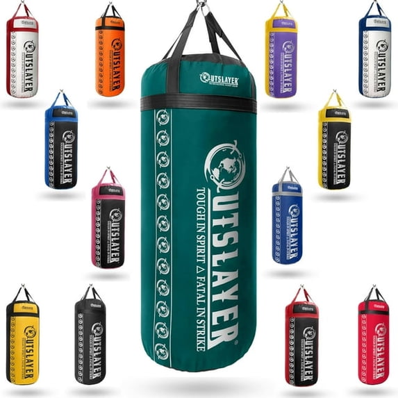 Outslayer New XXL 150 LB Heavy Boxing Punching Bag - Versatile Training for All Mixed Martial Arts Wider Striking Area - USA Made