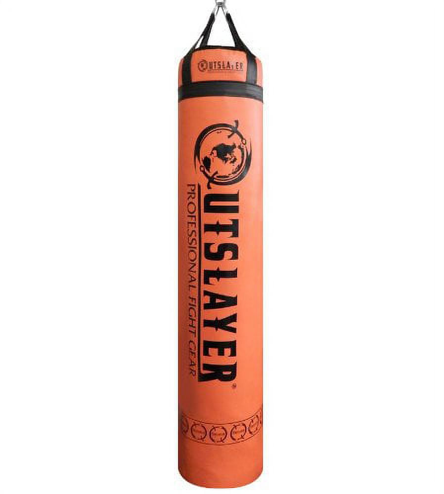 Outslayer Unfilled Muay Thai Punching Bag, 6 ft, 300 lb, Orange