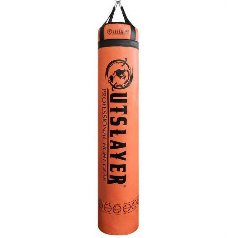 Outslayer Unfilled Muay Thai Punching Bag, 6 ft, 300 lb, Orange