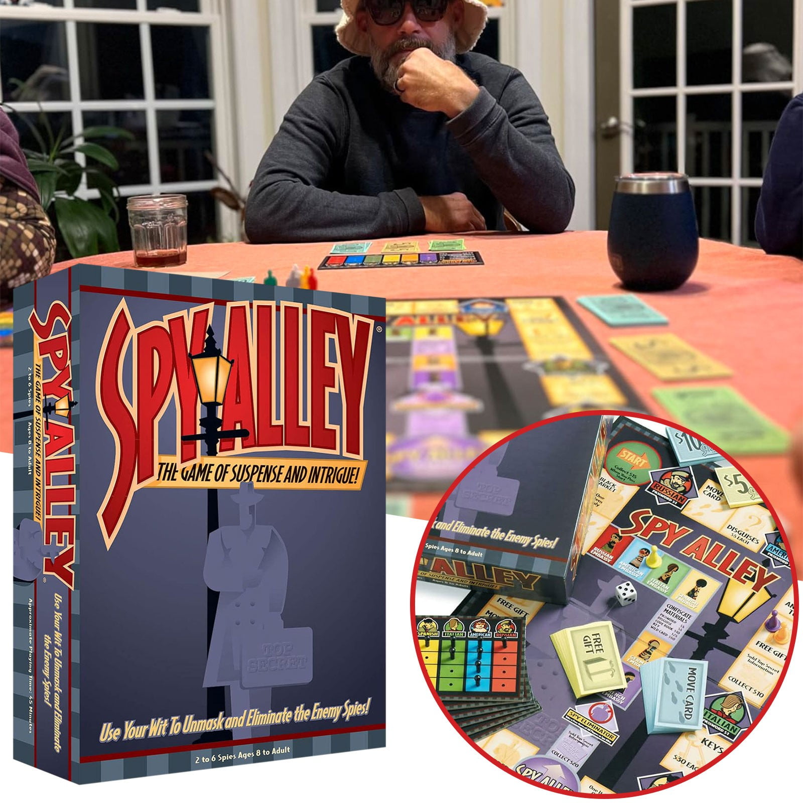 Outsmarted Board Game 2024,Spy game,Family Board Games,Spy alley Mensa