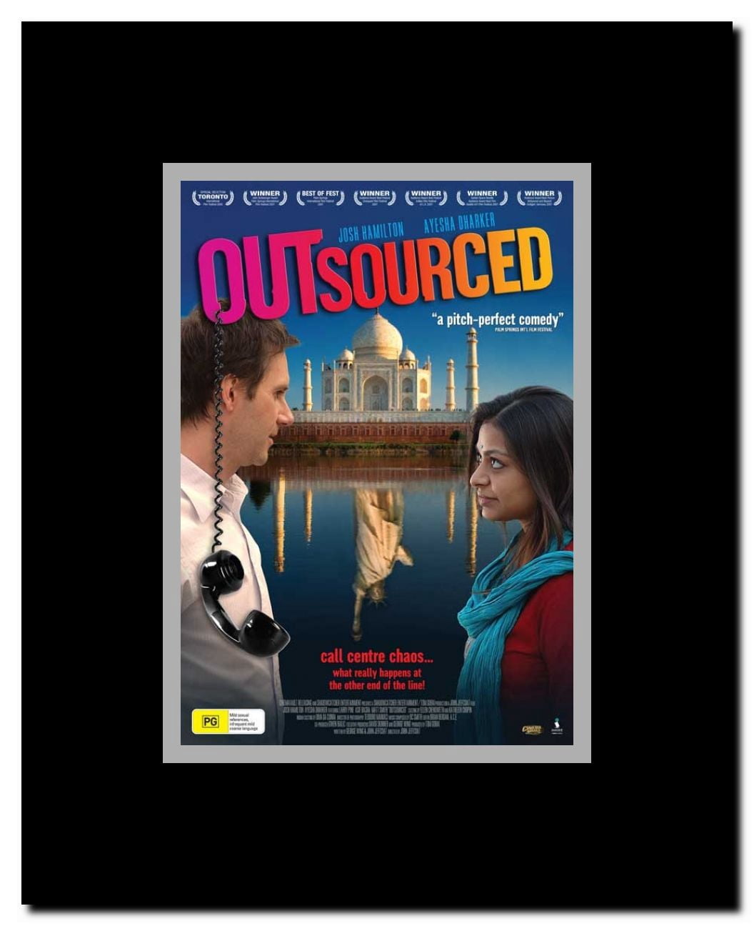 Outsourced Framed Movie Poster