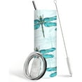 thumbnail image 1 of 20oz Dragonfly Skinny Tumbler Gifts for Women Dragonfly aur Lovers Animal Birthday Gifts for Green Tumbler with Straw Travel Mug Gift to Mom Daughter Girl, 1 of 6