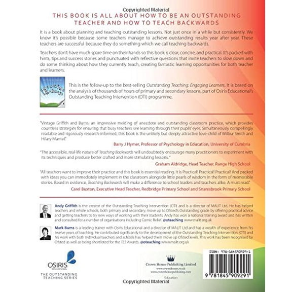 Pre-Owned Outstanding Teaching: Teaching Backwards Paperback