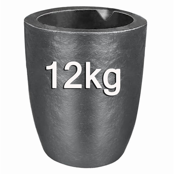 Outstar 12KG Graphite Crucible,Foundry Clay Crucibles for Melting Metal, Melting Casting Refining Gold Silver Copper Brass Aluminum