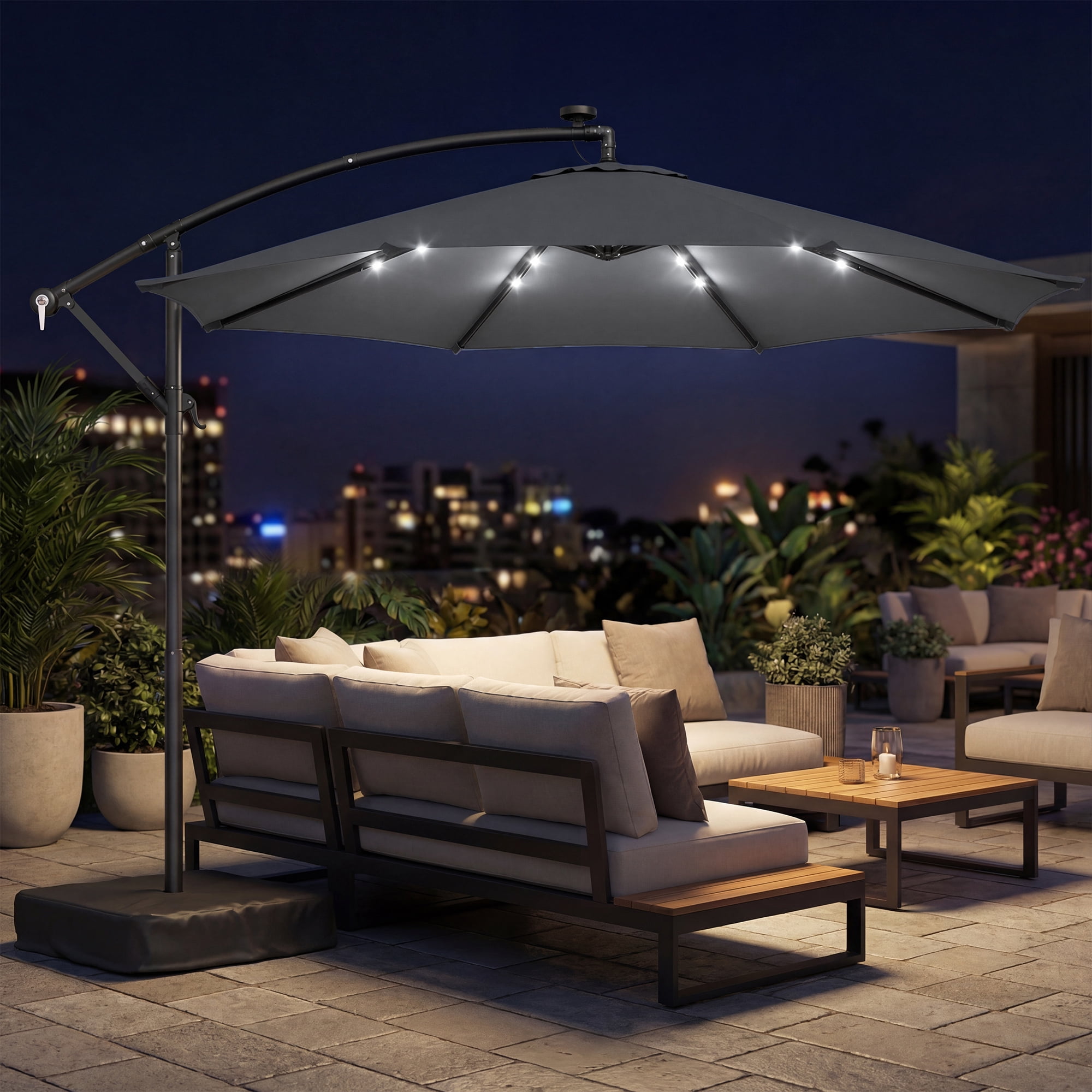 amazon offset patio umbrellas Amazon.com : 10 Ft Offset Cantilever Patio Umbrella