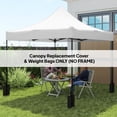 thumbnail image 1 of Outsunny 10' x 10' Canopy Cover with Weight Bags, UPF50+ Pop Up Canopy Replacement Top, White, 1 of 10