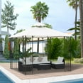 thumbnail image 1 of Outsunny 10' x 10' Patio Gazebo, Soft-Top Canopy with Metal Frame and Screen Walls, 1 of 8