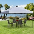 thumbnail image 1 of Outsunny 10 x 10 ft White Pop up Outdoor Canopies, Adjustable Height, 1 of 8