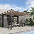 thumbnail image 1 of Outsunny 10' x 13' Outdoor Pergola Gazebo Canopy Cover Backyard Sunshade, 1 of 9