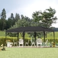 thumbnail image 1 of Outsunny 10' x 20' Pop Up Canopy Tent, Heavy Duty Tents for Parties, Outdoor Instant Gazebo Sun Shade Shelter with Carry Bag, for Catering, Events, Wedding, Backyard BBQ, Black, 1 of 9