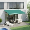 thumbnail image 1 of Outsunny 10'x8' Awning Door Canopy Back Outdoor Sun Rain Shade Shelter Cover, 1 of 9