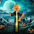 thumbnail image 1 of Outsunny 118.1" Inflatable Halloween Pumpkin Head Ghost with Hammer, Halloween Decoration with LED Lights for Garden Indoor Outdoor, 1 of 9