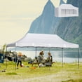 thumbnail image 1 of Outsunny 10ft x 20ft White Pop Up outdoor Canopy, Height Adjustable, 1 of 9