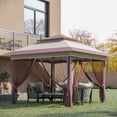 thumbnail image 1 of Outsunny 12' x 12' Beige Pop Up Outdoor Canopies, UV Protection, 1 of 9