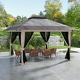 thumbnail image 1 of Outsunny 13' x 13' Pop Up Canopy w/ Netting, Weight Bags, Light Gray, 1 of 10