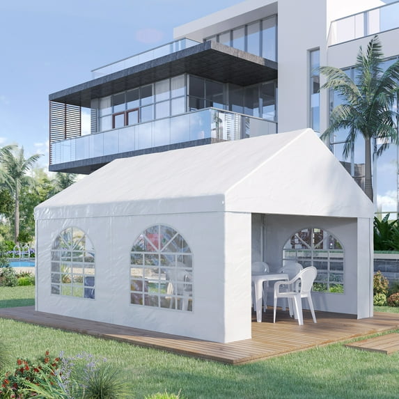 Outsunny 13x16.5 ft White Event Outdoor Canopies, Heavy Duty