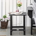 thumbnail image 1 of Outsunny 15" Patio End Table, HDPE Plastic, Black, 1 of 9