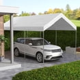 thumbnail image 1 of 20' x 10' Carport Replacement Canopy for Model 84C-207WT or 84C-386V00WT with Ball Bungee Cords, White (Only Cover), 1 of 9